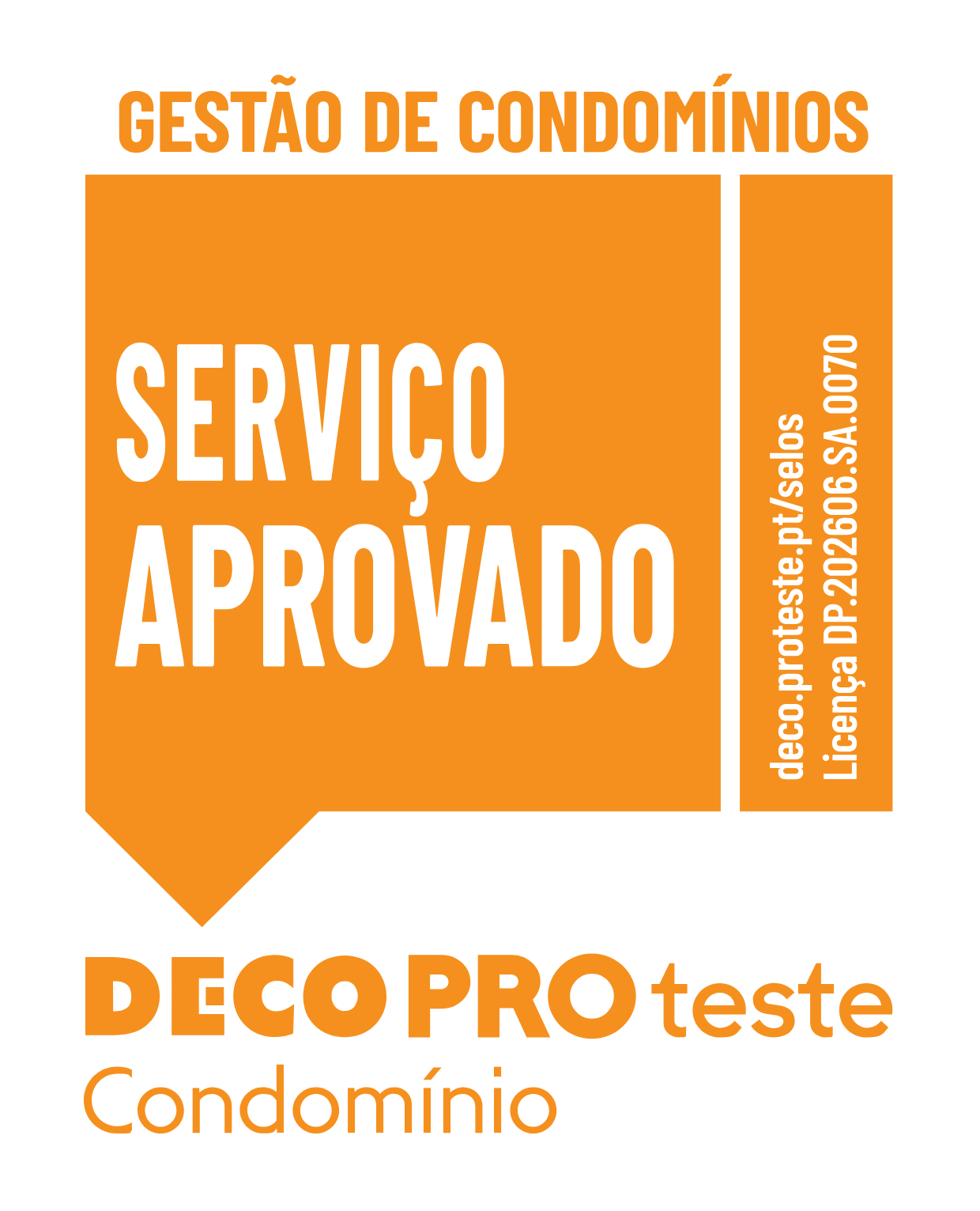 Selo Serviço Aprovado DECO PROteste Condomínio dos Condomínios Portugal